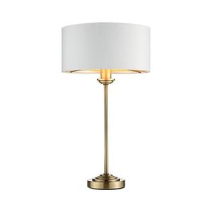 Endon 104054 - Stolní lampa HIGHCLERE 1xE14/7W/230V bílá/mosaz pr. 25 cm 104054 obraz