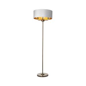 Endon 98935 - Stojací lampa HIGHCLERE 3xE14/40W/230V bílá/mosaz 98935 obraz