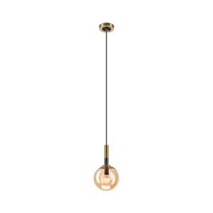 Lustr na lanku ROLLO 1xE14/5W/230V zlatá/kouřová béžová LM-1.218/ZŁOTY/E14 obraz