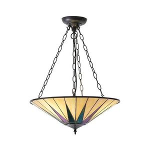 Endon 70754 - Lustr na řetězu DARK STAR 3xE27/60W/230V pr. 49 cm 70754 obraz
