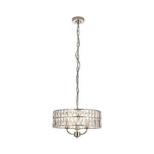 Endon 104466 - Lustr na řetězu CLIFTON 3xE14/6W/230V lesklý chrom/čirá 104466 obraz