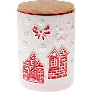 Keramická dóza na sušenky Christmas cottage – Dakls obraz