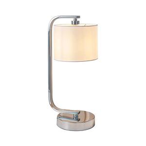 Endon 57917 - Stmívatelná stolní lampa CANNING 1xE14/40W/230V lesklý chrom/bílá 57917 obraz