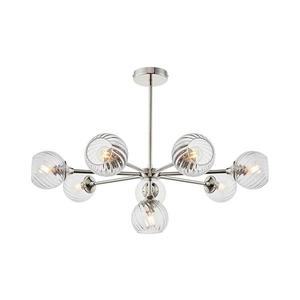 Endon 104051 - Lustr na tyči ALLEGRA 8xE14/7W/230V lesklý chrom 104051 obraz