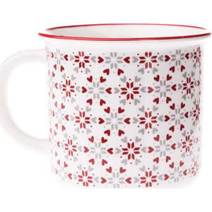 Bílý porcelánový hrnek s vánočním motivem 380 ml – Dakls obraz