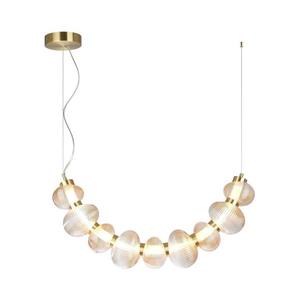 LED Lustr na lanku BOLLA LED/36W/230V zlatá/kouřová ML1428 obraz