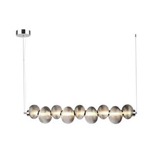 LED Lustr na lanku BOLLA LED/32W/230V lesklý chrom/kouřová ML1427 obraz