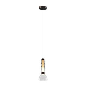 LED Lustr na lanku LUCCO LED/13W/230V pr. 15 cm kouřová ML1417 obraz