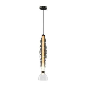 LED Lustr na lanku LUCCO LED/18W/230V pr. 15 cm kouřová ML1415 obraz