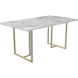 Jídelní stůl s deskou v dekoru mramoru 90x160 cm Astor – CosmoLiving by Cosmopolitan obraz