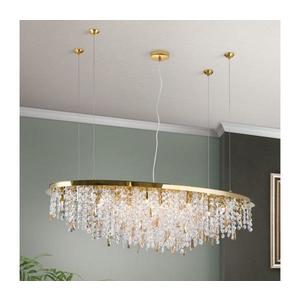 Orion - Křišťálový lustr na lanku CRYSTALRIVER 21xG9/40W/230V zlatá LU 2517/120x45 gold obraz