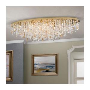Orion - Křišťálové stropní svítidlo CRYSTALRIVER 21xG9/40W/230V zlatá DLU 2517/120x45 gold obraz
