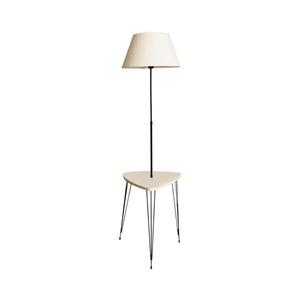 Stojací lampa se stolkem 1xE27/40W/230V černá/krémová 687HMY1931 obraz