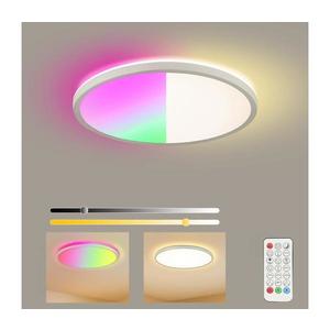 Brilagi - LED RGB Stmívatelné svítidlo ULTRA SLIM LED/18W/230V pr. 30 cm bílá+DO BRI238 obraz