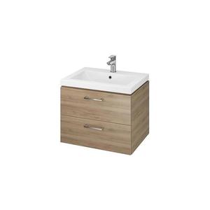 Cersanit S801-148-DSM - Závěsná koupelnová skříňka s umyvadlem LARA 60 cm ořech S801-148-DSM obraz