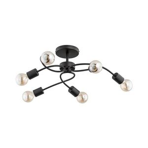 Přisazený lustr HELIX 6xE27/15W/230V černá 24706 obraz