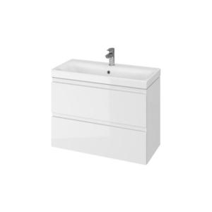 Cersanit S801-225-DSM - Závěsná koupelnová skříňka s umyvadlem MODUO SLIM bílá S801-225-DSM obraz