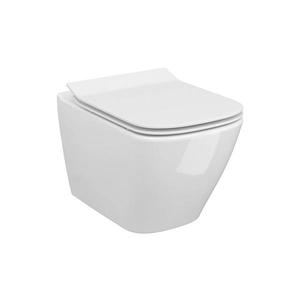 Cersanit S701-405 - Závěsné WC s prkénkem CITY SQUARE keramika/bílá S701-405 obraz