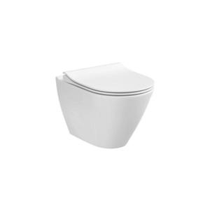 Cersanit K701-104 - Závěsné WC s prkénkem CITY OVAL keramika/bílá K701-104 obraz