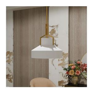 Elstead Quoizel QZ-BRECKEN-2P-AB-OPAL - Lustr na tyči BRECKEN 2xE27/60W/230V zlatá/bílá QZ-BRECKEN-2P-AB-OPAL obraz