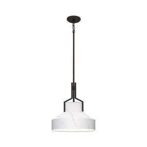 Elstead Quoizel QZ-BRECKEN-2P-OZ-ABG - Lustr BRECKEN 2xE27/60W/230V černá/dekor mramoru QZ-BRECKEN-2P-OZ-ABG obraz