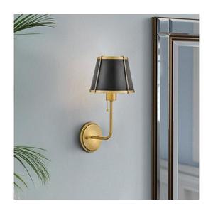 Elstead Hinkley HK-CLARKE1-BR-BK - Nástěnná lampa CLARKE 1xE27/40W/230V mosaz/černá HK-CLARKE1-BR-BK obraz