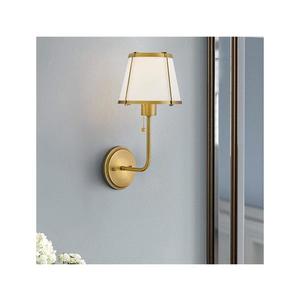 Elstead Hinkley HK-CLARKE1-DBR-OW - Nástěnná lampa CLARKE 1xE27/40W/230V mosaz/bílá HK-CLARKE1-DBR-OW obraz