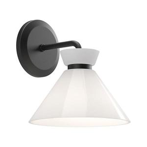 Elstead Alora Mood ALM-HALSTON-1WB-BK - Nástěnné svítidlo HALSTON 1xE14/40W/230V černá ALM-HALSTON-1WB-BK obraz