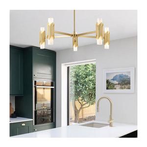 Elstead MARVELE10-AB-OPAL - Lustr na tyči MARVELE 10xE14/40W/230V zlatá MARVELE10-AB-OPAL obraz