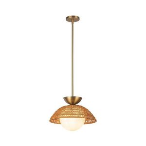 Elstead Alora Mood ALM-PERTH-P-GD - Lustr na tyči PERTH 1xE27/60W/230V pr. 37, 5 cm zlatá ALM-PERTH-P-GD obraz