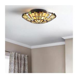 Elstead Quoizel QZ-REED-F-VB - Stropní svítidlo Tiffany REED 2xE27/60W/230V pr. 42 cm QZ-REED-F-VB obraz