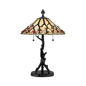 Elstead Quoizel QZ-WHISPERING-TL-VB - Stolní lampa Tiffany WHISPERING 2xE27/60W/230V QZ-WHISPERING-TL-VB obraz