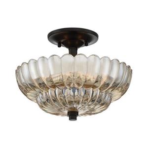 Elstead Quoizel QZ-WHITECAP-SF-S - Stropní svítidlo WHITECAP 3xE14/40W/230V pr. 29, 7 cm QZ-WHITECAP-SF-S obraz
