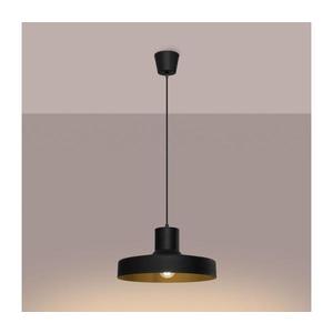SL.1703 - Lustr na lanku BILO 1xE27/15W/230V pr. 35 cm černá SL.1703 obraz
