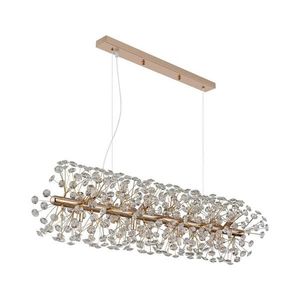 Globo 64135H4 - LED Lustr na lanku KATRINA 12xG9/3, 5W/230V zlatá 64135H4 obraz