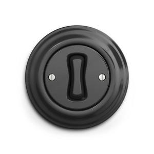 lap - Retro křížový vypínač s rámečkem č. 7 antracit KA0043+KA0041 obraz