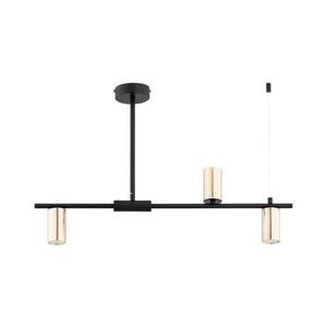 Lustr na tyči URANOS 3xGU10/10W/230V černá/zlatá 62538 obraz
