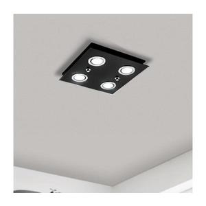 Eglo 33804 - LED Stropní svítidlo GRATTINO 4xGU10/2, 8W/230V 3000K černá 33804 obraz