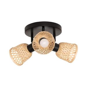 Atmosphera - Bodové svítidlo LIO 3xE27/25W/230V bambus 205979 obraz