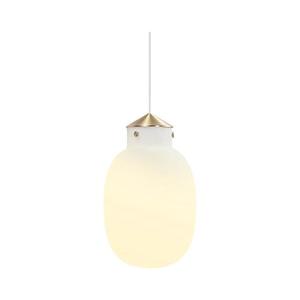 Nordlux - Lustr na lanku RAITO 1xE27/25W/230V mosaz/bílá 48043001 obraz