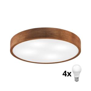 Brilagi - LED Stropní svítidlo CARVALHO 4xE27/60W/230V dub třešeň pr. 57, 5 cm 8590828002154 obraz