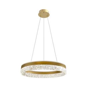 LED Lustr na lanku FROZI LED/32W/230V pr. 50 cm zlatá 31-35554 obraz