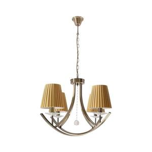 Lustr na řetězu VITORIA 4xE14/40W/230V žlutá/mosaz 34-44884 obraz