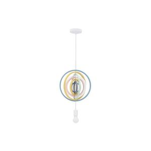 Dětský lustr na lanku HOOPS 1xE27/20W/230V pr. 27 cm pestrobarevná 31-12043 obraz