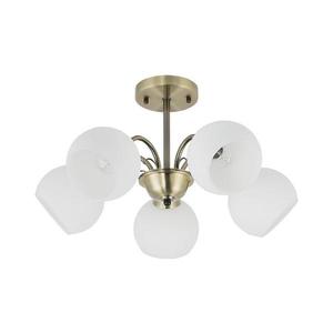 Lustr na tyči NESTOR 5xE27/40W/230V mosaz 35-34960 obraz