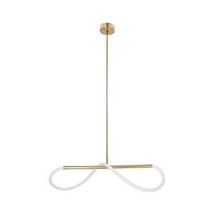 LED Lustr na lanku SUPREME LED/18W/230V 80 cm zlatá 31-35608 obraz
