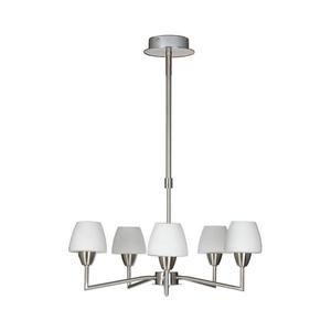 Lustr na tyči TOGO 5xG9/40W/230V matný chrom/bílá 35-10646 obraz