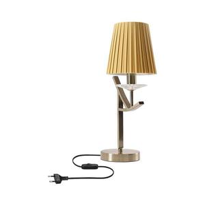 Stolní lampa VITORIA 1xE14/40W/230V žlutá/mosaz 41-44891 obraz