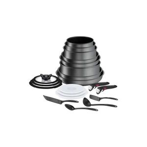 Tefal - Sada nádobí 20 ks INGENIO DAILY CHEF ON černá L7619402 obraz