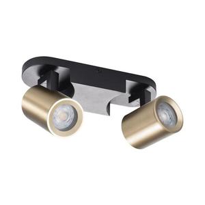 38961 - Bodové svítidlo LAURIN 2xGU10/10W/230V mosaz/černá 38961 obraz